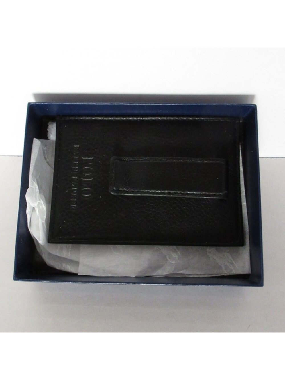 Polo Ralph Lauren Card Case Money Clip Leather Quiet Luxury Classic